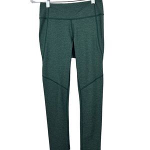 OUTDOOR VOICES Womens Mid Rise Heathered Green Legging Ankle‎ Length Size Small